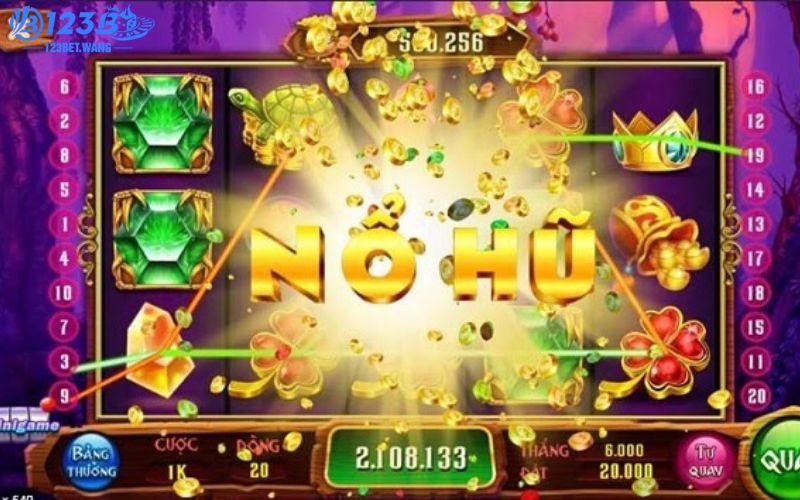Mức trả thưởng hấp dẫn tại nổ hũ 123b